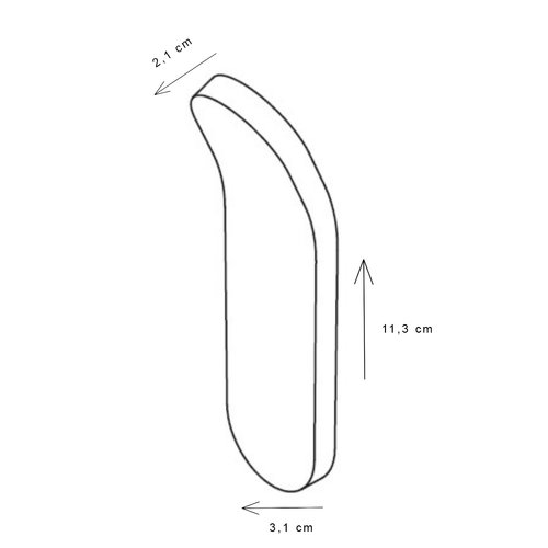 Handdoekhaak Instamat Arc Geborsteld RVS 