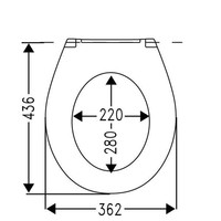 Toiletzitting Cedo Leuchtturm Softclose Veelkleurig