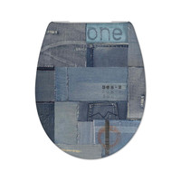 Toiletzitting Cedo Jeans Softclose Blauw