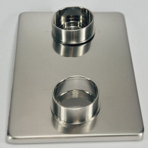 Afbouwdeel Wiesbaden 8mm Verlengset tbv 2-Knops Douchethermostaat RVS 