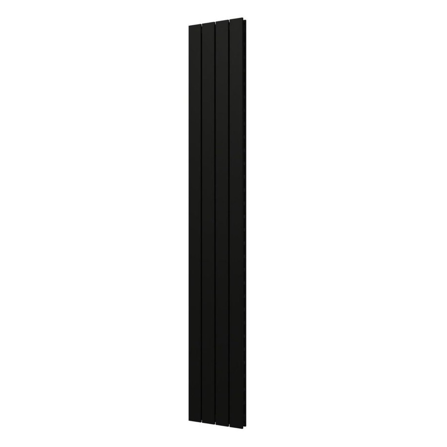 Designradiator Plieger Cavallino Retto Dubbel 905 Watt Middenaansluiting 200x29,8 cm Mat Zwart