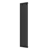 Designradiator Plieger Trento 814 Watt Middenaansluiting 180x35 cm Black Graphite