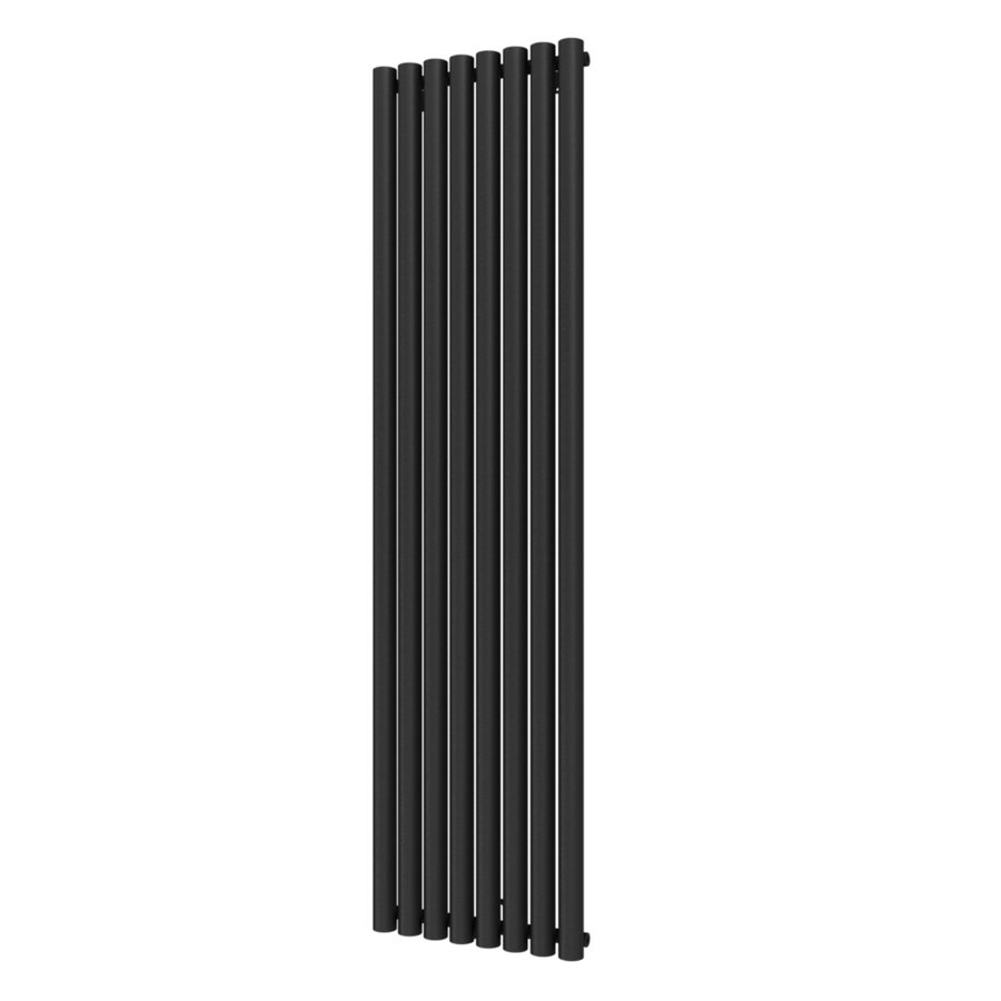 Designradiator Plieger Trento 1086 Watt Middenaansluiting 180x47 cm Black Graphite