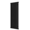 Designradiator Plieger Florence 1677 Watt Zijaansluiting 180x60 cm Mat Zwart
