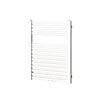 Plieger Designradiator Plieger Roma M 80,5 x 60 cm 458 Watt Middenaansluiting Zilver Metallic