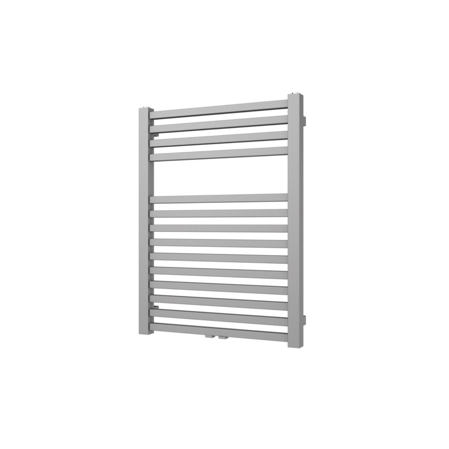 Designradiator Plieger Roma M 80,5 x 60 cm 458 Watt Middenaansluiting Pearl Grey