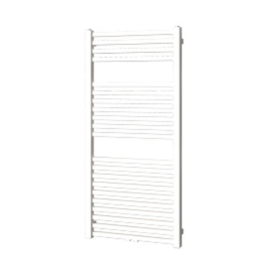 Designradiator Plieger Roma M 125,5 x 60 cm 700 Watt Middenaansluiting Wit Structuur