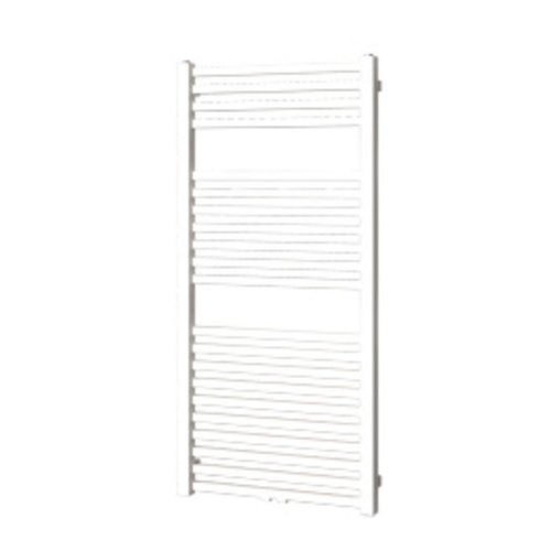 Designradiator Plieger Roma M 125,5 x 60 cm 700 Watt Middenaansluiting Zilver Metallic 