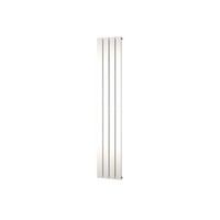 Designradiator Plieger Cavallino Retto Enkel 666 Watt Middenaansluiting 200x29,8 cm Zilver Metallic