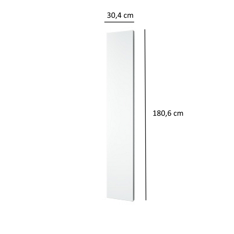 Designradiator Plieger Perugia 535 Watt Middenaansluiting 180,6x30,4 cm Zandsteen