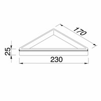 Hoekplanchet Geesa Frame Wit Chroom