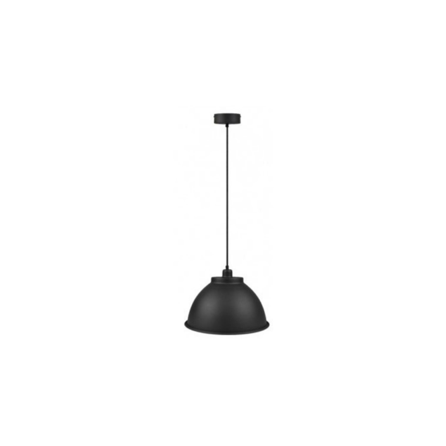 Hanglamp Sanimex Njoy Industrieel IP20 Met E27 Fitting 380x250 mm Zwart Sanimex