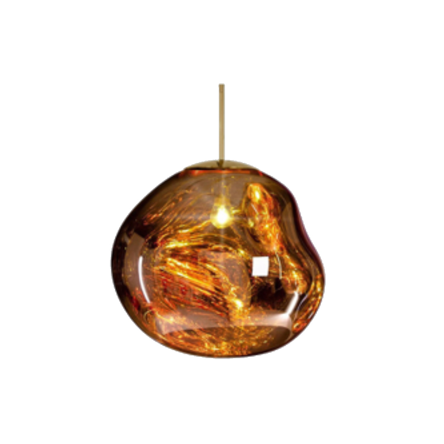Hanglamp Sanimex Njoy Met E27 Fitting 20 cm Inclusief 4W Lamp Glas Goud Sanimex