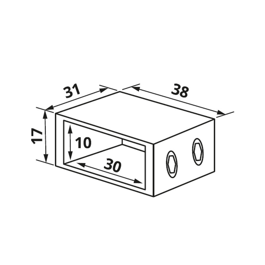 Wanddeel Just Creating t.b.v. Stabilisatiestang Goud