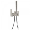 Tres Inbouw Bidetmengkraan Tres Cuadro Exclusive met Doucheslang en Hendel RVS