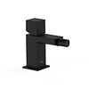 Tres Bidetmengkraan Tres Cuadro Exclusive met Draaiknop Korte Uitloop 10 cm Mat Zwart