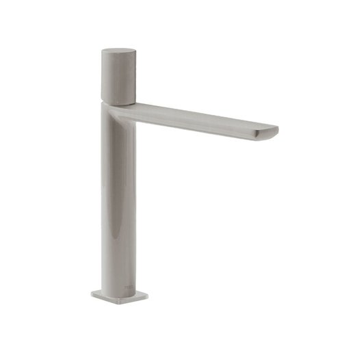 Wastafelmengkraan Tres Loft 1-Knop Uitloop Recht 19,6 cm Rond RVS 