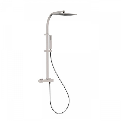 Regendoucheset Tres Slim Exclusive Opbouw Mengkraan met Antikalk Handdouche RVS 