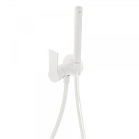 Inbouw Bidetmengkraan Tres Loft Colors 1-Hendel met Handdouche Mat Wit