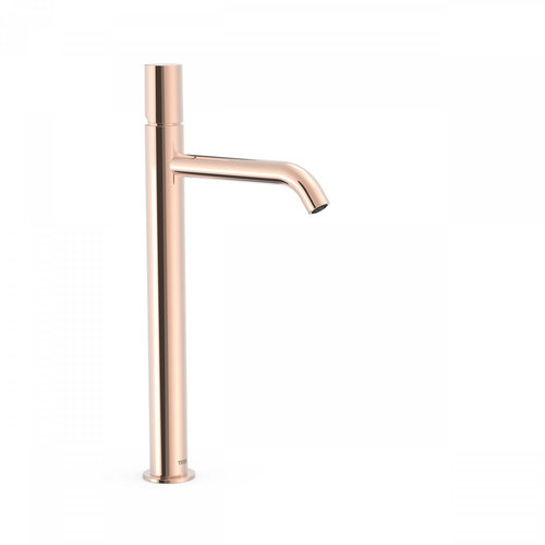 Wastafelmengkraan Tres Study Exclusive 40,5 cm 1-Knop Rond Rosé Goud 