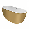 XenZ Vrijstaand Bad Xenz Humberto 170x72x63 cm Solid Surface Goud