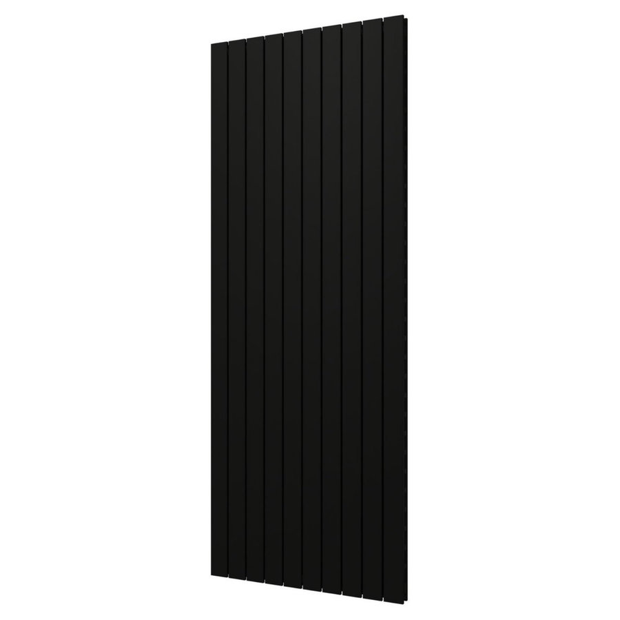 Designradiator Plieger Cavallino Retto Dubbel 2146 Watt Middenaansluiting 200x75,4 cm Zwart