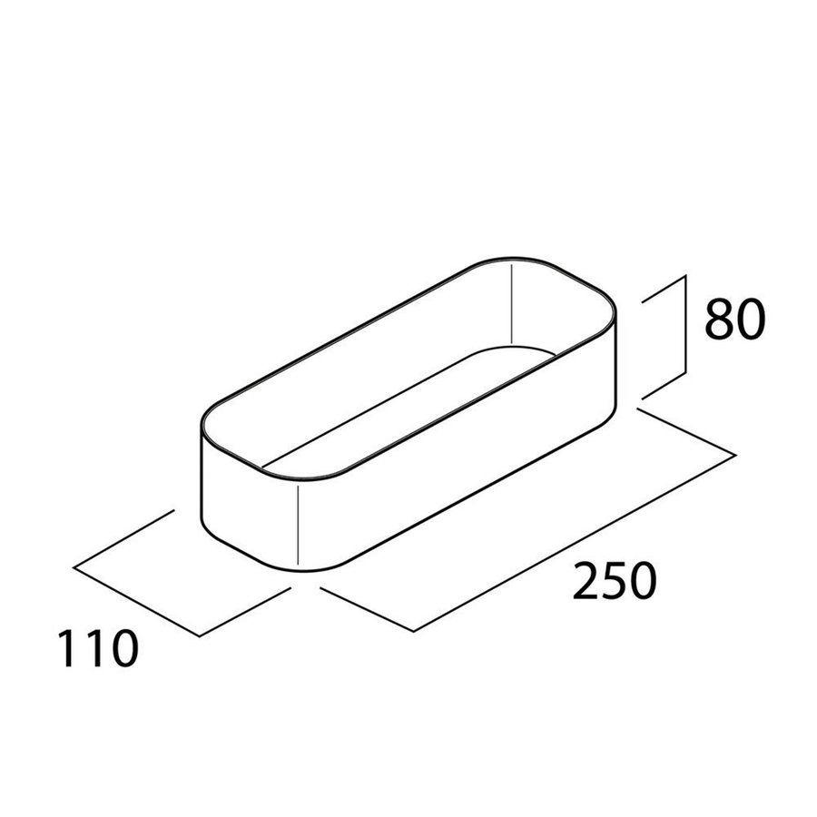 Wandrek Douchemand Tiger 2-Store 25 cm Zwart