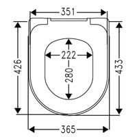 Toiletzitting Cedo Solla Softclose Wit