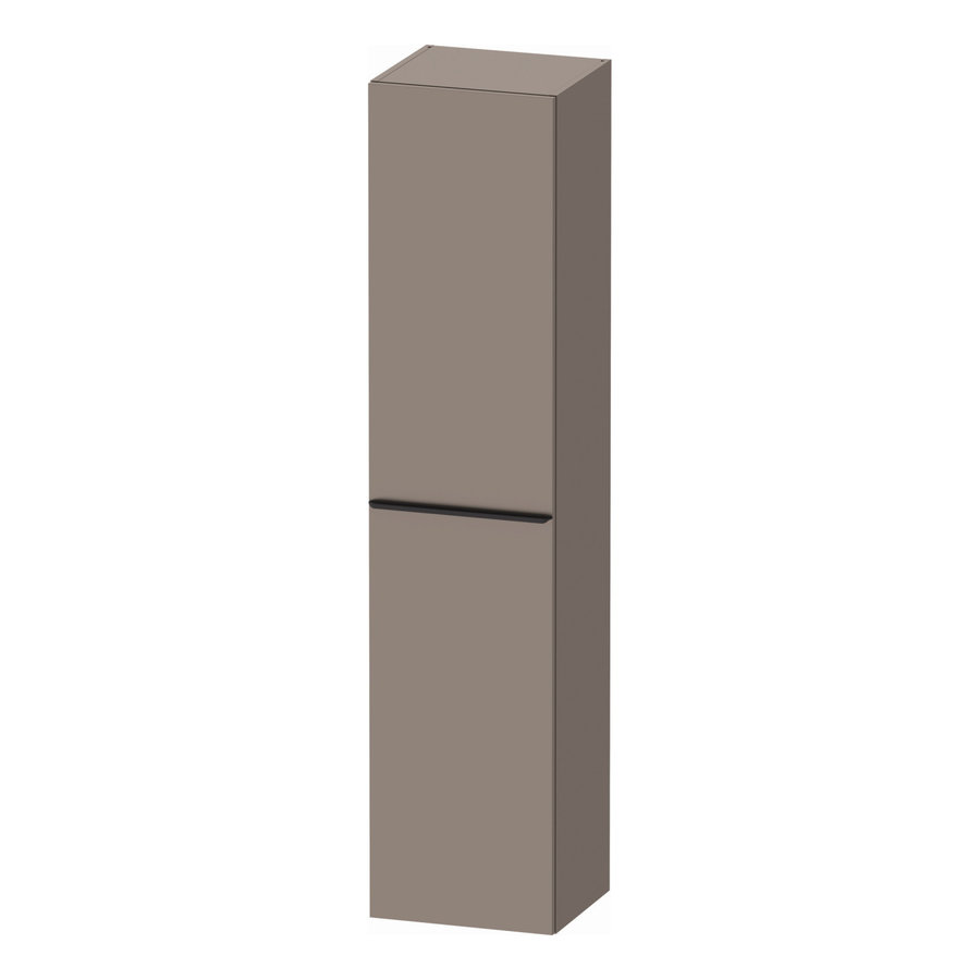 Hoge Kast Duravit D-Neo Kolomkast Wand 176 cm Rechtsdraaiend Mat Basalt