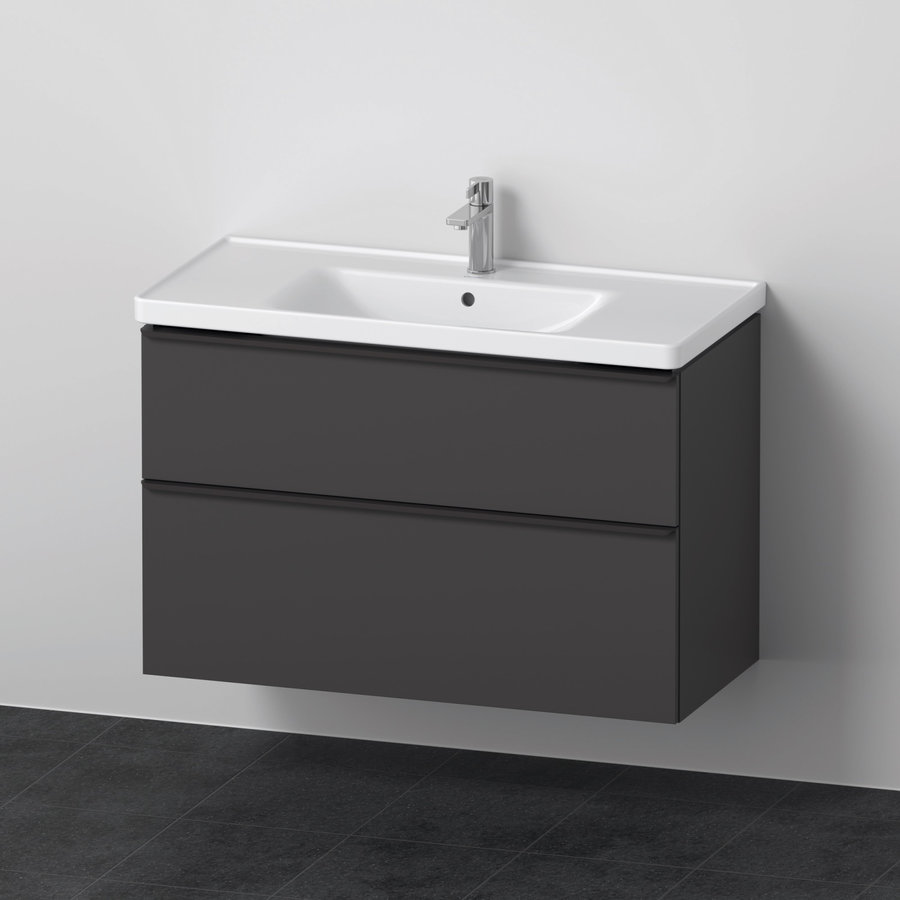 Badkamermeubelset Duravit D-Neo Wastafel Keramiek 100.5x48x62.5 cm Mat Grafiet