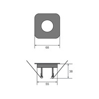 Inbouwspot Häsler Mallorca Incl. Fase Aansnijding Dimbaar 6,8 cm 4 Watt Helder Wit RVS Set 10x