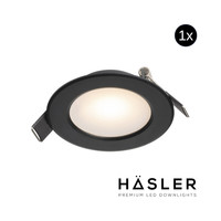 Inbouwspot Häsler Murcia Incl. Fase Aansnijding Dimbaar 9.2 cm 4 Watt Warm Wit Zwart Set 10x