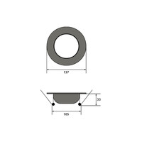 Inbouwspot Häsler Toledo Incl. Fase Aansnijding Dimbaar 13.7 cm 8 Watt Warm Wit Set 10x