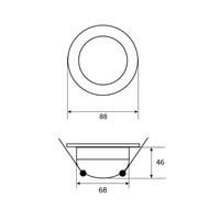 Inbouwspot Häsler Greccio Incl. Fase Aansnijding Dimbaar 8.8 cm 3.6 Watt Warm Wit Set 10x