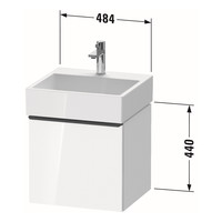 Badmeubel Duravit D-Neo Wand 48.4x44.2x44 cm Mat Grafiet