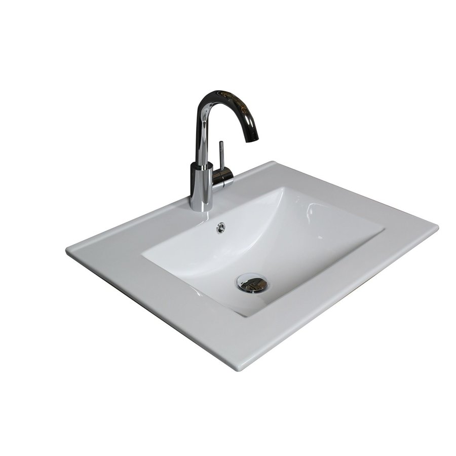 Badmeubelset Aquasplash Salt 60x39cm Met Grepen (Kleurkeuze) 2 Lades Met Wastafel 1 Kraangat Ice White