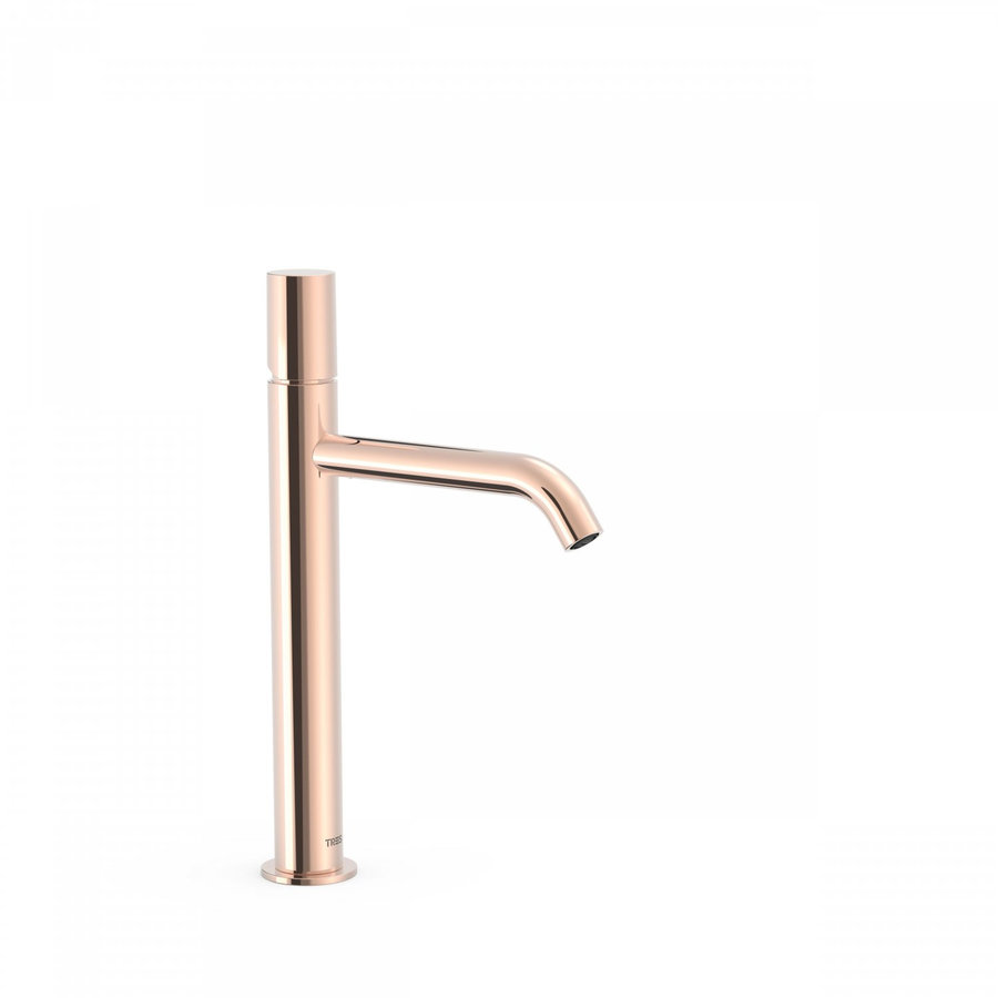 Wastafelmengkraan Tres Study Exclusive 32,5 cm 1-Knop Rond Rosé Goud