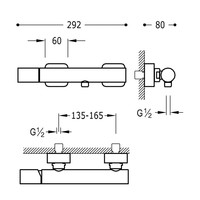 Douchemengkraan Tres Loft Colors met Handdouche 29.2x8 cm Rond Mat Wit