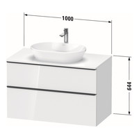 Badmeubel Duravit D-Neo Wand 100x55x64.4 cm Mat Wit