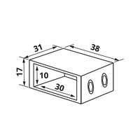 Wanddeel Just Creating t.b.v. Stabilisatiestang Goud