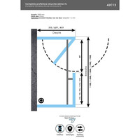 Douchecabine Compleet Just Creating Profielloos XL 100x200 cm RVS