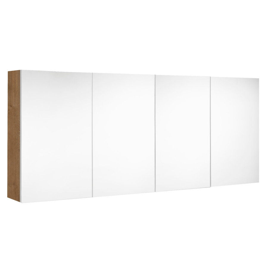 Spiegelkast Allibert Look Stopcontact VDE 140x65x18 cm Eik Arlington