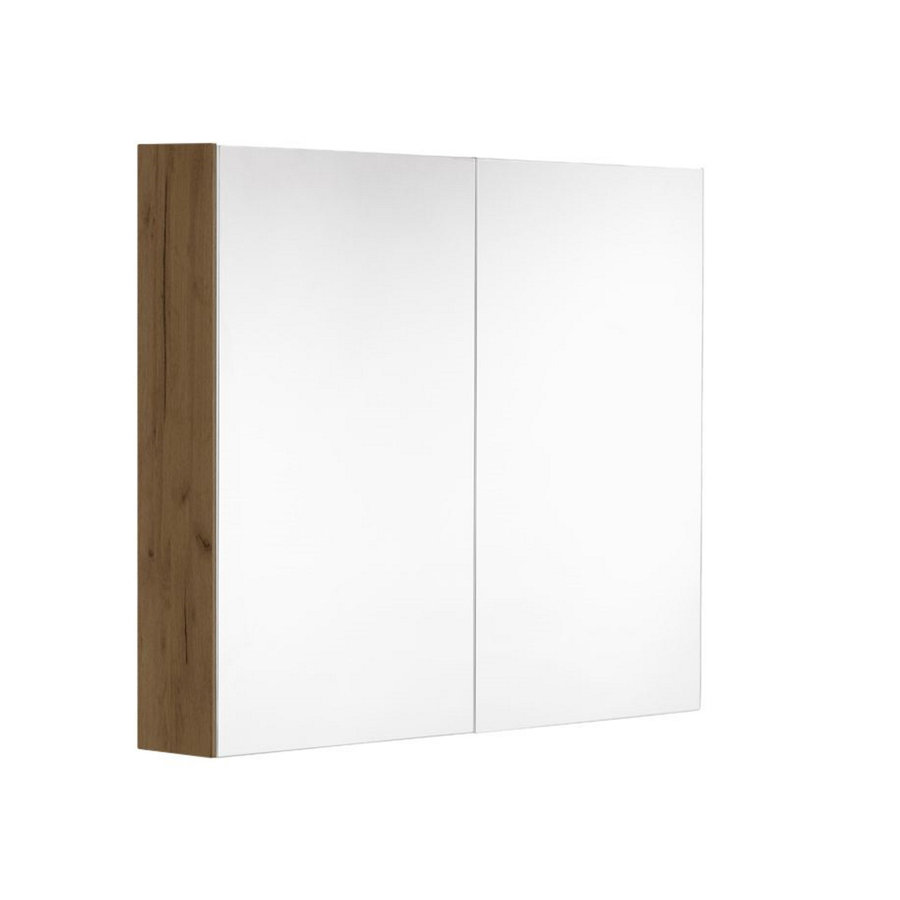 Spiegelkast Allibert Look Stopcontact VDE 60x65x18 cm Eik Halifax Natuur