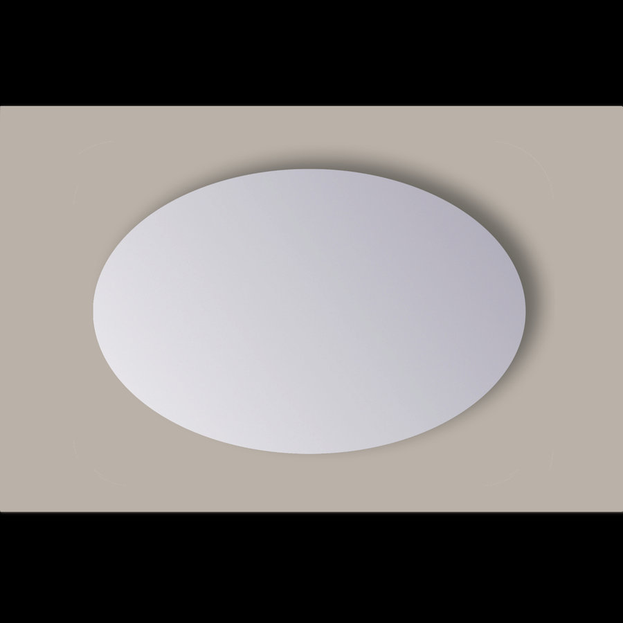 Spiegel Ovaal Sanicare Q-Mirrors 90x140 cm PP Geslepen Incl. Ophanging