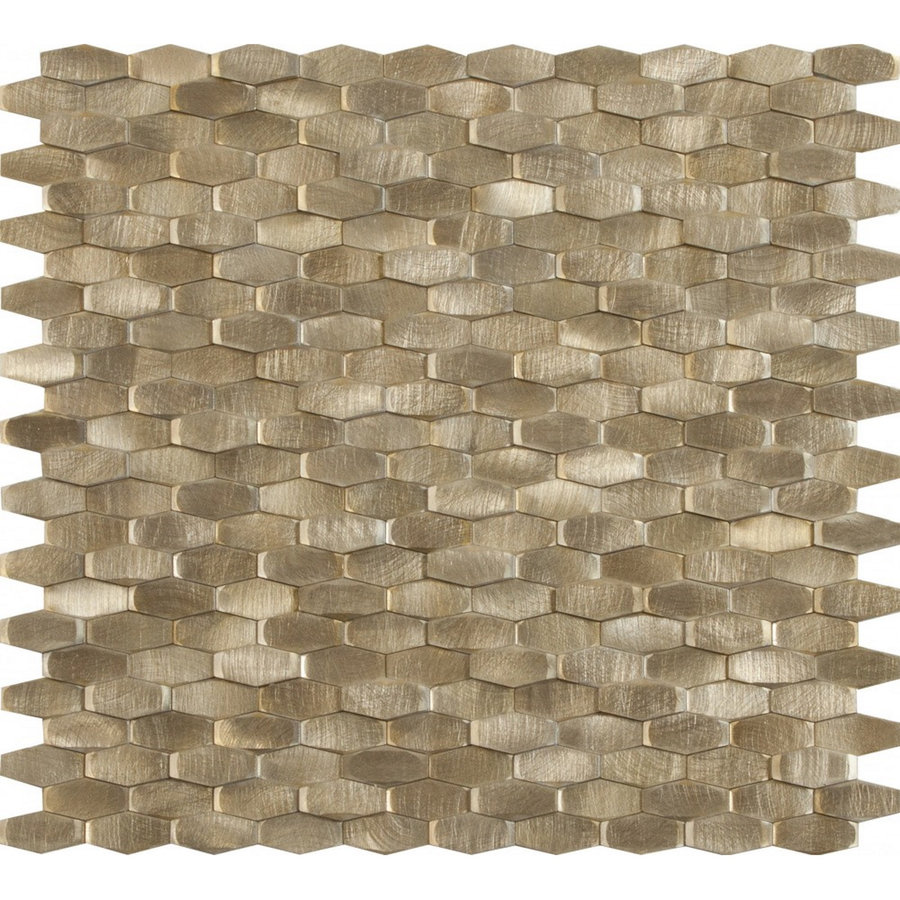 Mozaiek Tegels Dune Halley Gold Hexagon 28.4x30 cm Goud (Prijs per Matje)