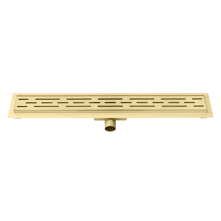 Douchegoot Best Design Nancy Met Flens 90x7x7 cm RVS Mat Goud