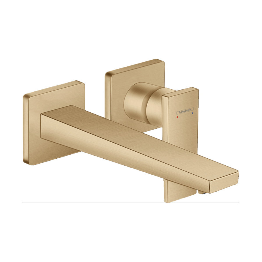 Wastafelkraan Hansgrohe Metropol Afbouwdeel 22.5 cm Uitloop Brushed Bronze