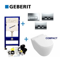 Up100 Toiletset 11 V&B Subway 2.0 Compact Met Delta Drukplaat