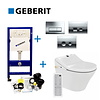 Geberit UP100 Toiletset 43 Maro D'Italia DI600 Douchewc Met Wandcloset En Drukplaat
