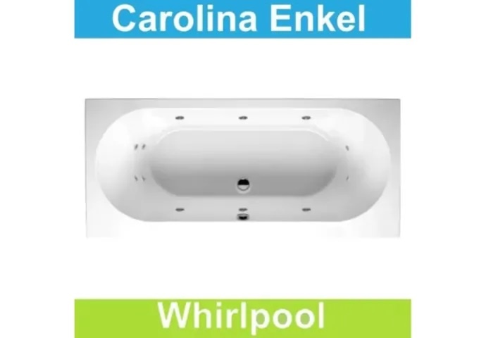 Ligbad Riho Carolina 190 x 80 cm Whirlpool Enkel systeem Riho